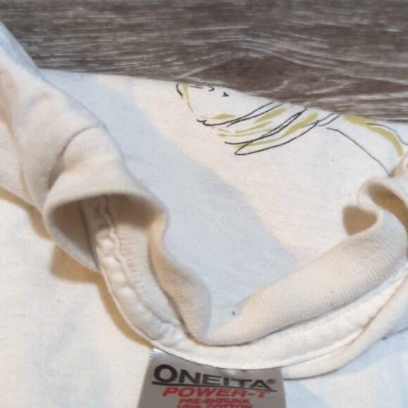 Oneita Men's T-shirt Vintage Artwork of John Lennon Imagine size medium - Picture 4 of 4